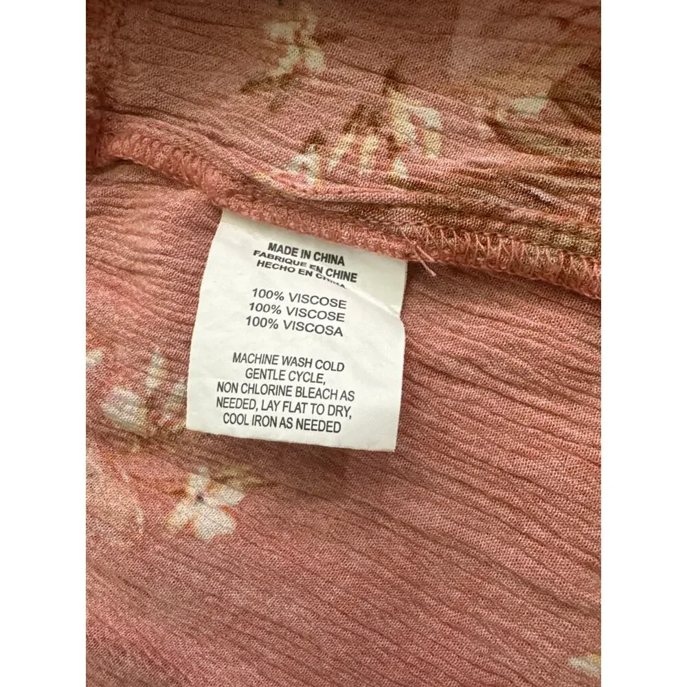 O’Neill Girl’s Jillian Punta Tropical Tiered Dress – Size Small